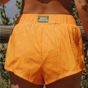 Daily Drills Vibrant Orange Athletic Shorts